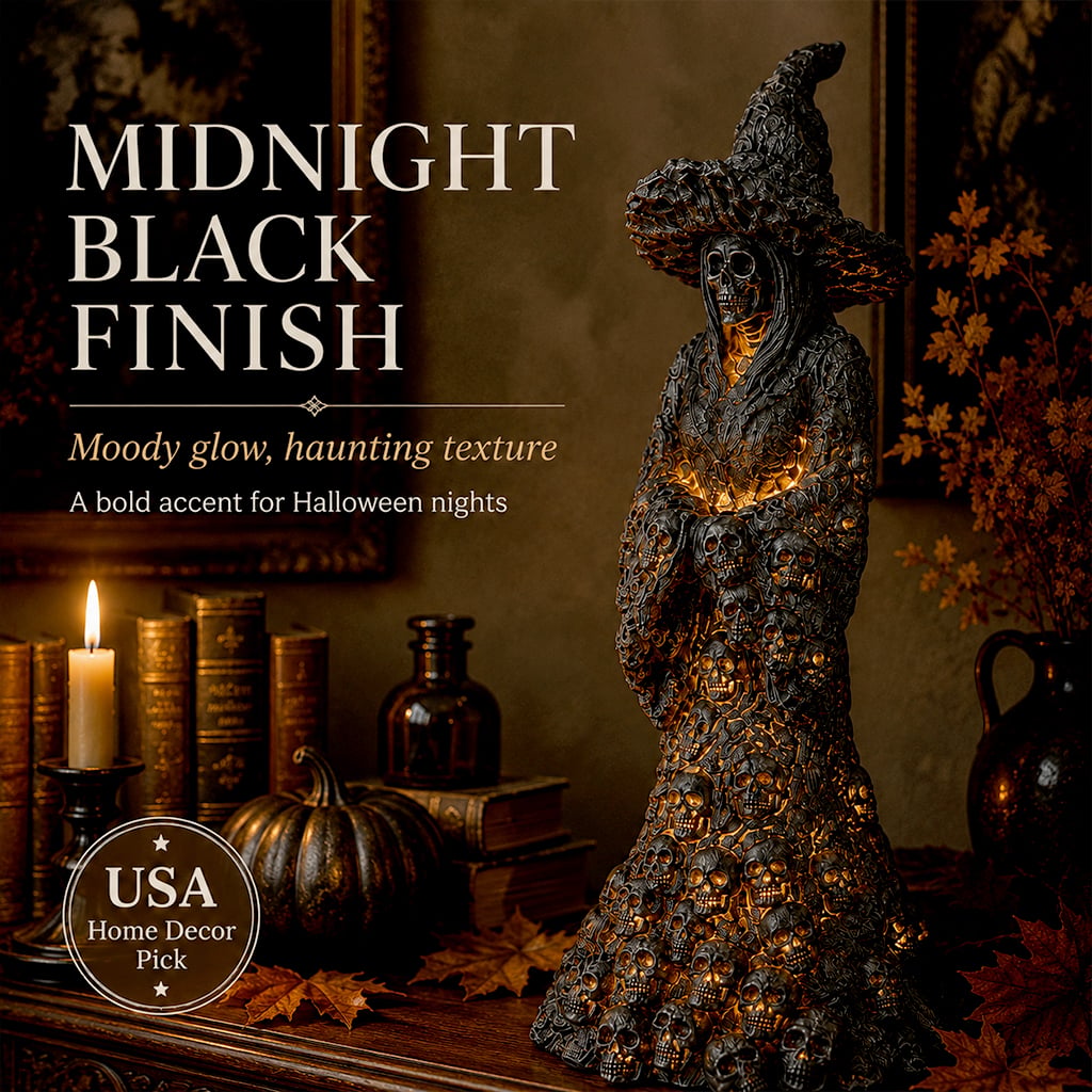 🔥Flash Sale 50% OFF-Skeleton Witch Ornament